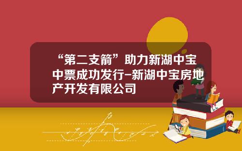 “第二支箭”助力新湖中宝中票成功发行-新湖中宝房地产开发有限公司