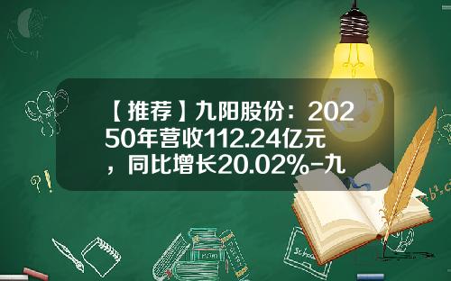 【推荐】九阳股份：20250年营收112.24亿元，同比增长20.02%-九阳股份有限公司2009年年报