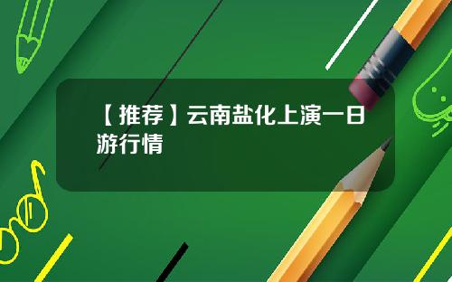 【推荐】云南盐化上演一日游行情