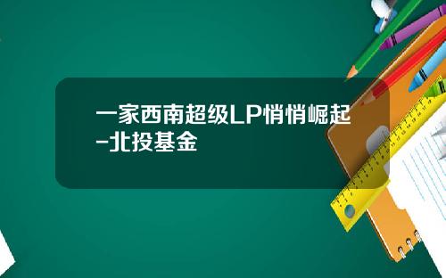 一家西南超级LP悄悄崛起-北投基金