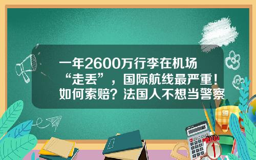一年2600万行李在机场“走丢”，国际航线最严重！如何索赔？法国人不想当警察宪兵！-国际航空行李丢了每公斤多少钱