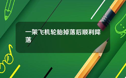 一架飞机轮胎掉落后顺利降落