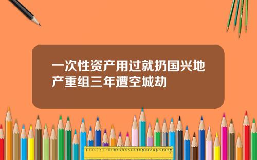 一次性资产用过就扔国兴地产重组三年遭空城劫