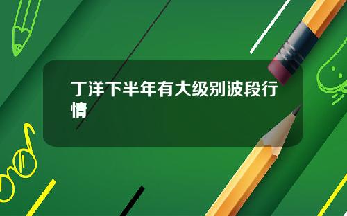 丁洋下半年有大级别波段行情