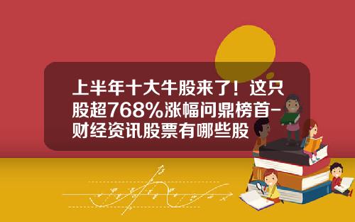 上半年十大牛股来了！这只股超768%涨幅问鼎榜首-财经资讯股票有哪些股