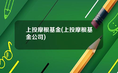上投摩根基金(上投摩根基金公司)