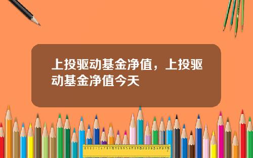 上投驱动基金净值，上投驱动基金净值今天