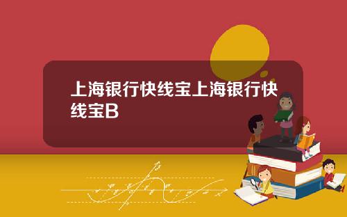 上海银行快线宝上海银行快线宝B