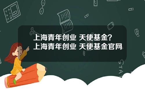 上海青年创业 天使基金？上海青年创业 天使基金官网