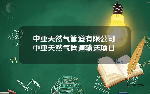 中亚天然气管道有限公司 中亚天然气管道输送项目