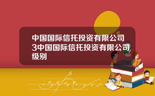 中国国际信托投资有限公司3中国国际信托投资有限公司级别