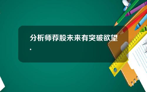 分析师荐股未来有突破欲望.