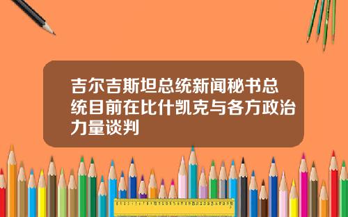 吉尔吉斯坦总统新闻秘书总统目前在比什凯克与各方政治力量谈判