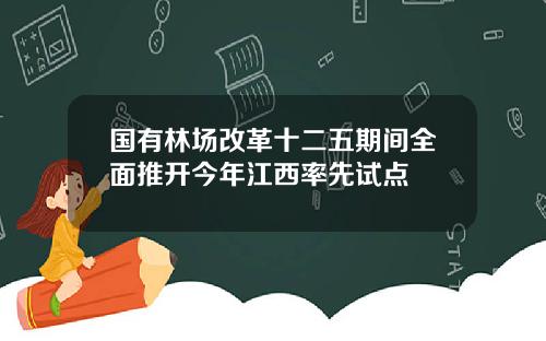 国有林场改革十二五期间全面推开今年江西率先试点