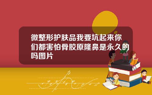 微整形护肤品我要坑起来你们都害怕骨胶原隆鼻是永久的吗图片