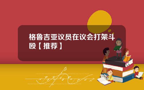 格鲁吉亚议员在议会打架斗殴【推荐】