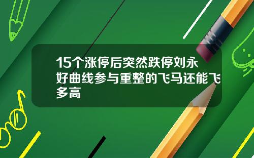15个涨停后突然跌停刘永好曲线参与重整的飞马还能飞多高