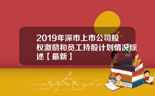 2019年深市上市公司股权激励和员工持股计划情况综述【最新】
