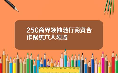 250商界领袖随行商贸合作聚焦六大领域