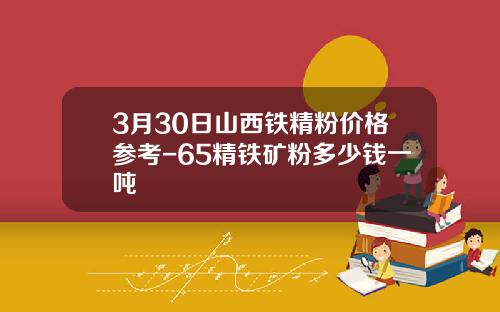 3月30日山西铁精粉价格参考-65精铁矿粉多少钱一吨