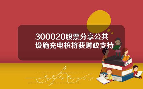 300020股票分享公共设施充电桩将获财政支持