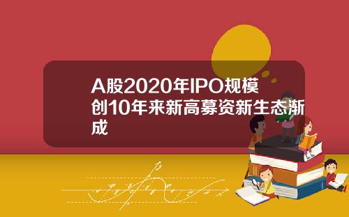 A股2020年IPO规模创10年来新高募资新生态渐成