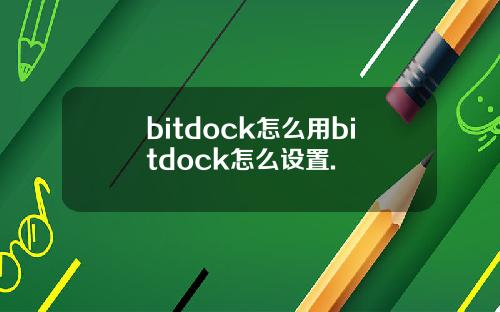 bitdock怎么用bitdock怎么设置.