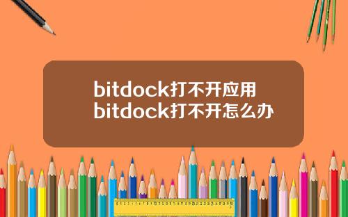 bitdock打不开应用bitdock打不开怎么办