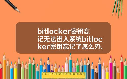 bitlocker密钥忘记无法进入系统bitlocker密钥忘记了怎么办.