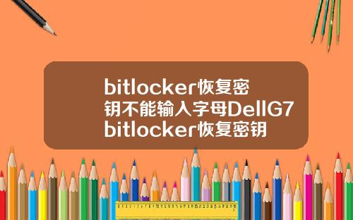 bitlocker恢复密钥不能输入字母DellG7bitlocker恢复密钥不能输入字母无法启动