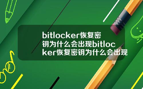 bitlocker恢复密钥为什么会出现bitlocker恢复密钥为什么会出现Win11