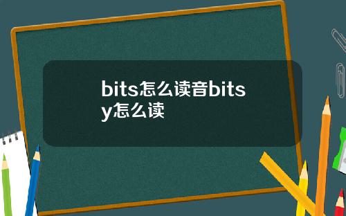 bits怎么读音bitsy怎么读