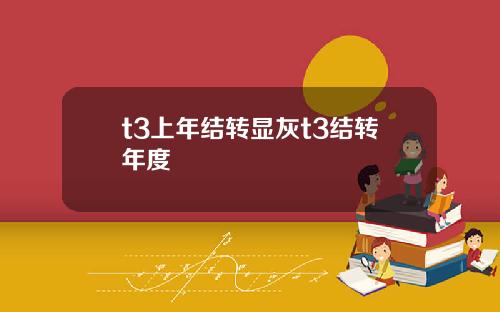 t3上年结转显灰t3结转年度