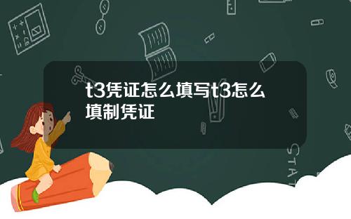 t3凭证怎么填写t3怎么填制凭证