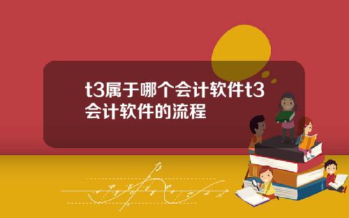 t3属于哪个会计软件t3会计软件的流程