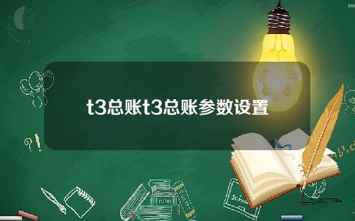 t3总账t3总账参数设置