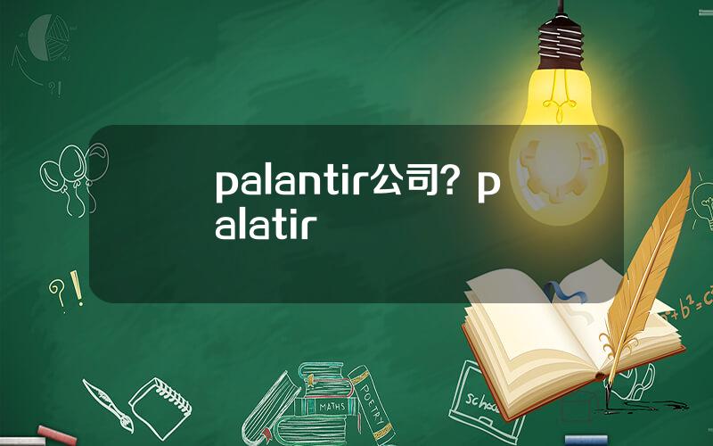 palantir公司？palatir