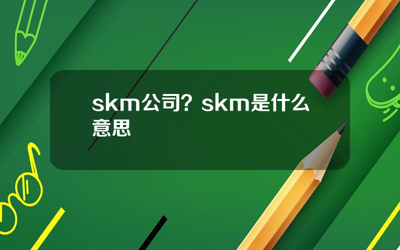 skm公司？skm是什么意思