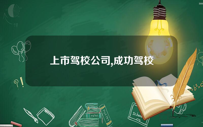 上市驾校公司,成功驾校