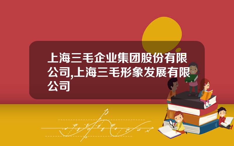 上海三毛企业集团股份有限公司,上海三毛形象发展有限公司