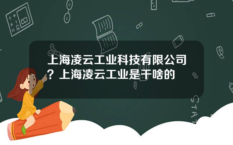 上海凌云工业科技有限公司？上海凌云工业是干啥的