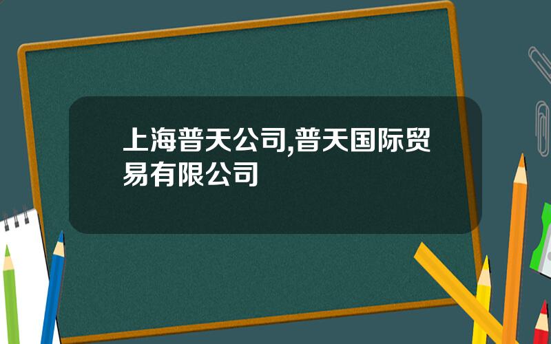上海普天公司,普天国际贸易有限公司