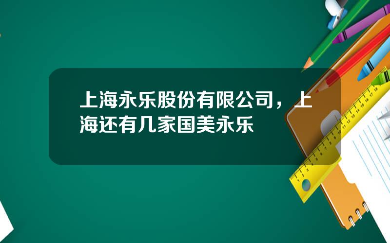 上海永乐股份有限公司，上海还有几家国美永乐