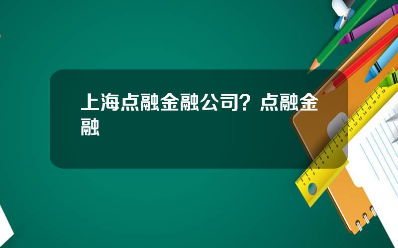 上海点融金融公司？点融金融