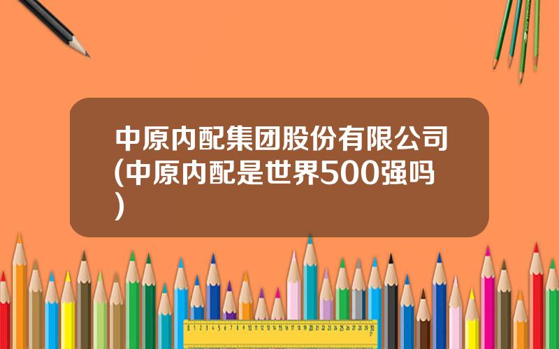 中原内配集团股份有限公司(中原内配是世界500强吗)