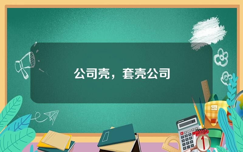 公司壳，套壳公司