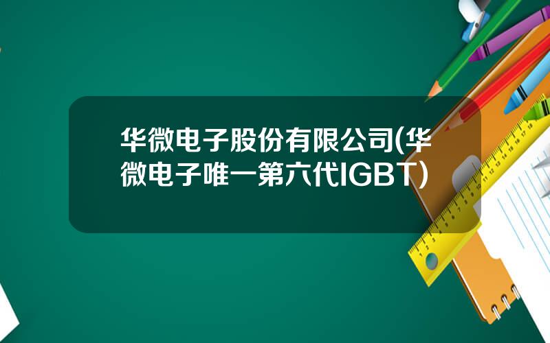 华微电子股份有限公司(华微电子唯一第六代IGBT)