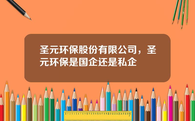 圣元环保股份有限公司，圣元环保是国企还是私企