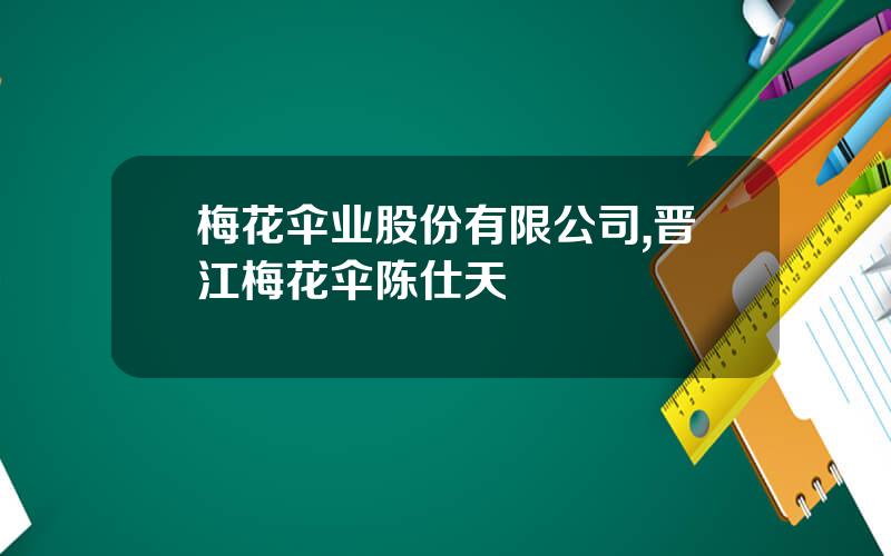 梅花伞业股份有限公司,晋江梅花伞陈仕天